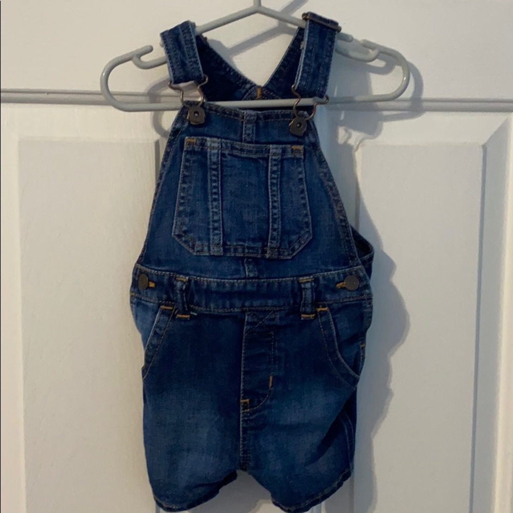 Baby Gap overall denim shorts